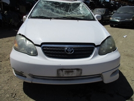 2007 TOYOTA COROLLA S WHITE 4DR 1.8L MT Z15989